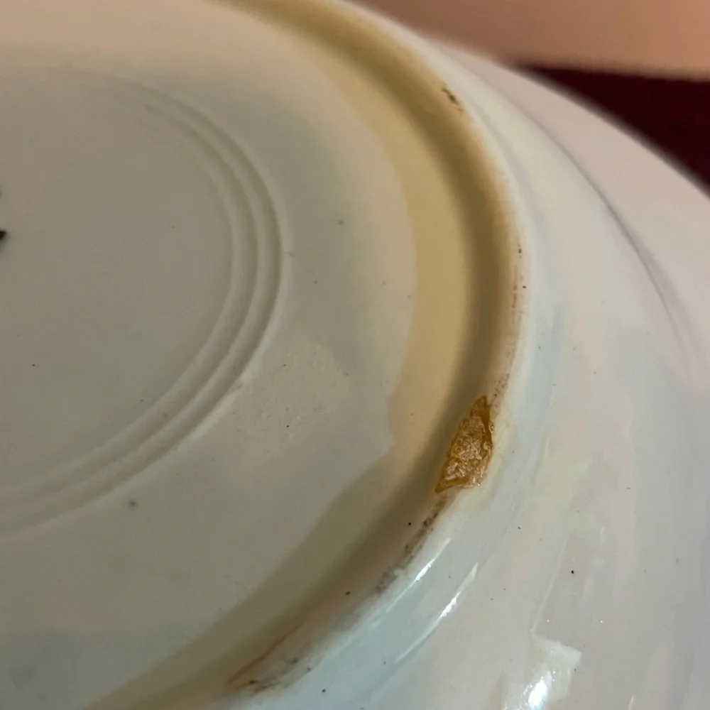 VINTAGE RARE DITMAR‎ URBACH Z FLORAL/BIRD PORCELAIN BOWL PREOWNED